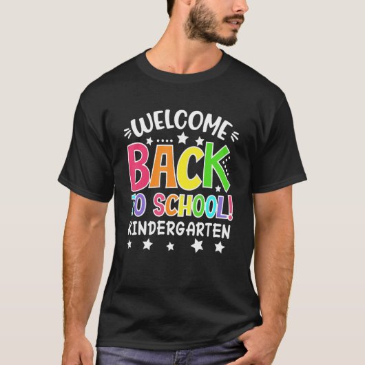 T-shirt Bienvenue À L'École Maternelle Enseignants Étudiés (Devant)