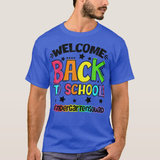 T-shirt Bienvenue À L'École Maternelle Étudiante Étudiante