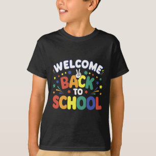 T-shirt Bienvenue à l'école pour les enseignants et les él