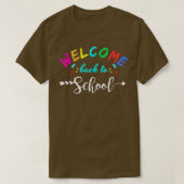 T-shirt Bienvenue À L'École Premier Jour De L'École Enseig (Design devant)