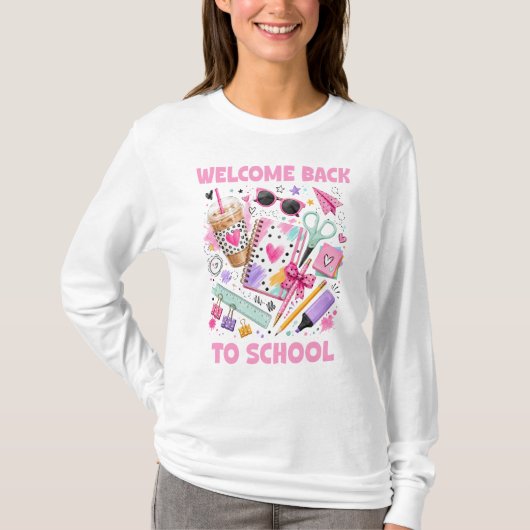 T-shirt Bienvenue à l'école Professeur (Devant)