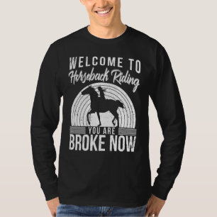 T-shirt Bienvenue à l'équitation Course de chevaux Cavalie