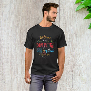 T-shirt Bienvenue À Notre Camping