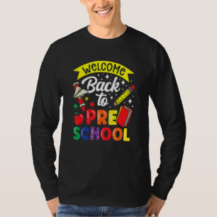 T-shirt Bienvenue à nouveau dans l'école maternelle Enseig