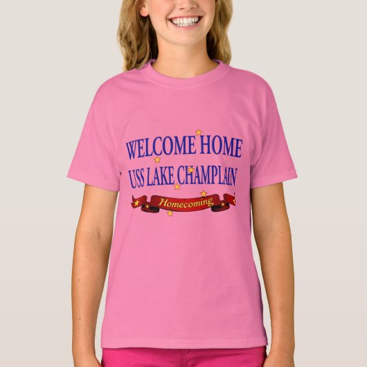 T-shirt Bienvenue Accueil Lac Champlain (Devant)