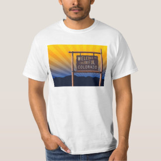 T-shirt bienvenue au colorado coloré