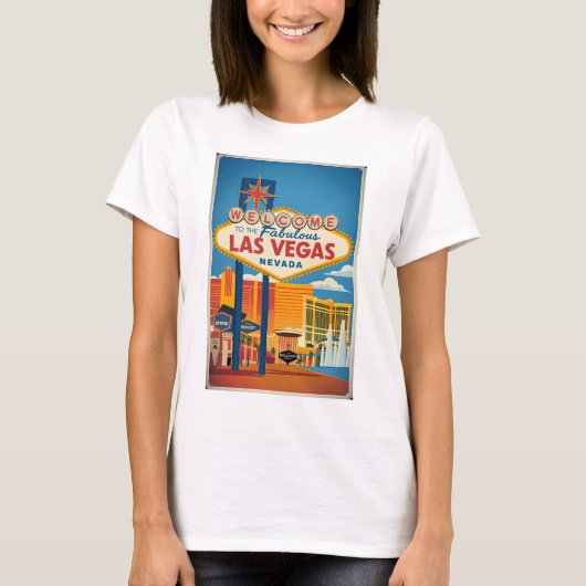 T-shirt Bienvenue au fabuleux Las Vegas Nevada (Devant)