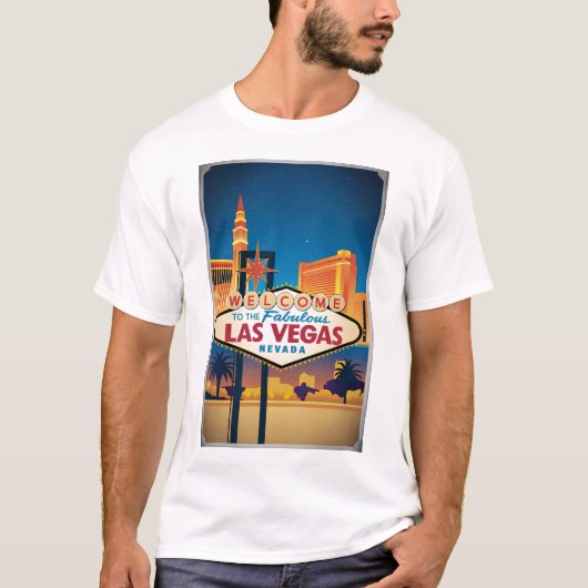 T-shirt Bienvenue au fabuleux Las Vegas Nevada (Devant)