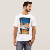 T-shirt Bienvenue au fabuleux Las Vegas Nevada (Devant entier)