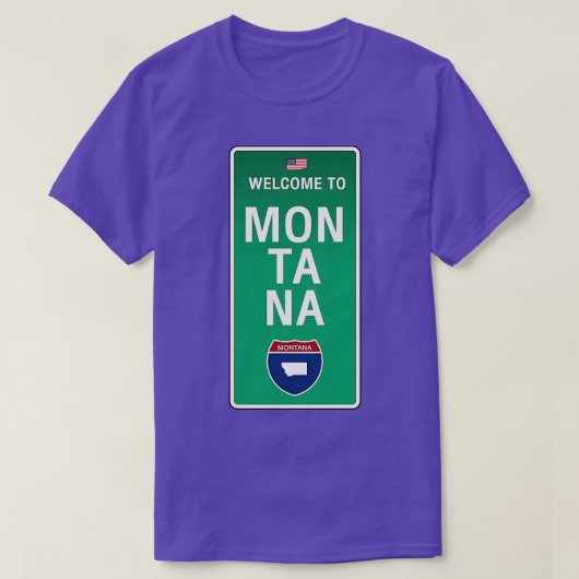 T-shirt Bienvenue au Montana (Design devant)