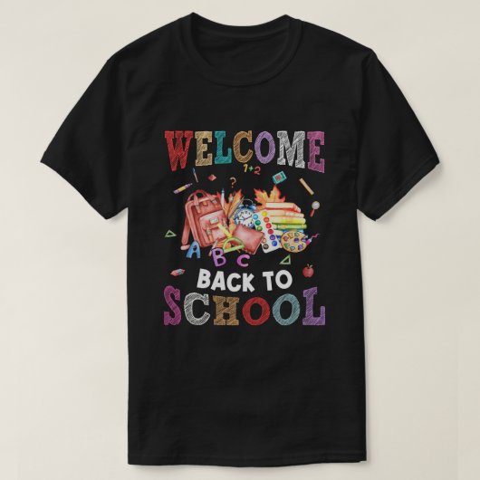 T-shirt bienvenue au professeur d'école (Design devant)