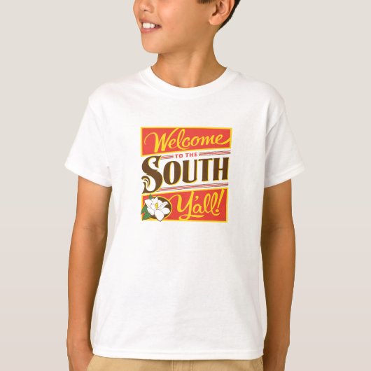 T-shirt Bienvenue Au South Y'all (Devant)