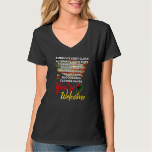 T-shirt Bienvenue Black History Moth Pride Africain dans