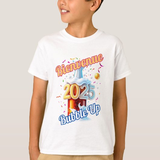 T-shirt "Bienvenue Bubble Up 2025" (Devant)