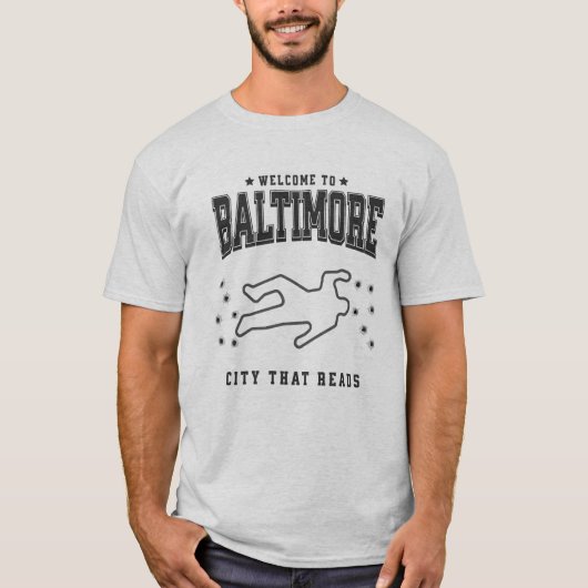 T-shirt Bienvenue dans la parodie de Baltimore Maryland (Devant)
