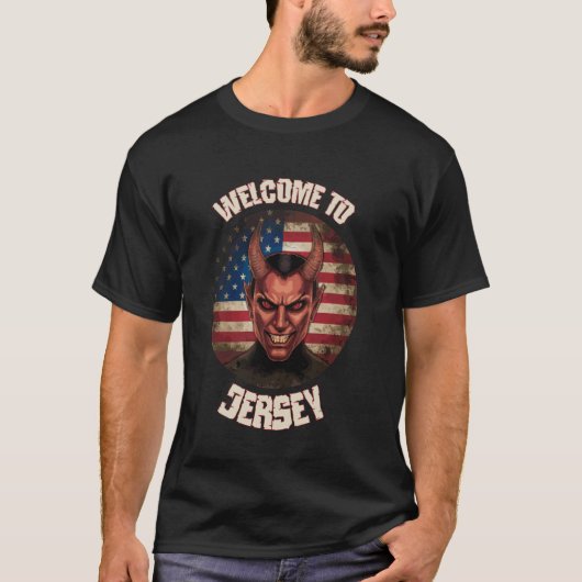 T-shirt Bienvenue dans le folklore de cryptide du diable d (Devant)