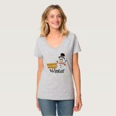 T-shirt Bienvenue hiver (Devant entier)