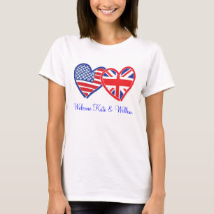 T-shirt Bienvenue Kate & William/ Mariage royal