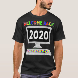 T-shirt Bienvenue Retour 2020 Apprentissage virtuel Premie