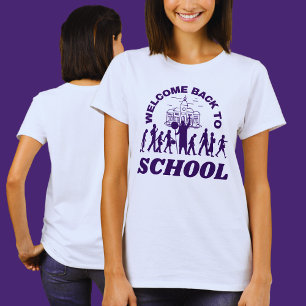 T-shirt Bienvenue Retour À L'École Drôle Enseignant Amour