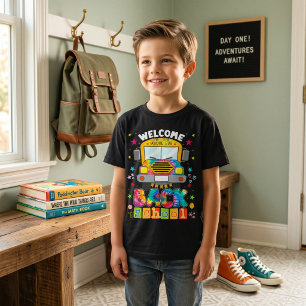 T-shirt Bienvenue Retour À L'École Funny Outfit School Bus