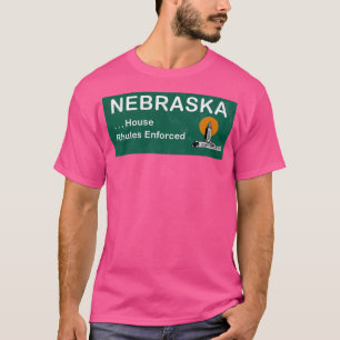 T-shirt Bienvenue sur l'enseigne Nebraska avec House Rhule