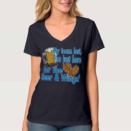 T-shirt bier en wijn (Voorkant)