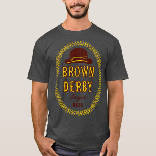 T-shirt Bière à déficit rétro derby Brown