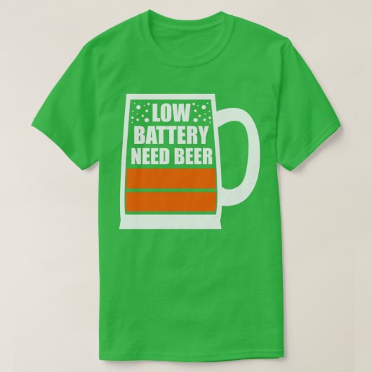 T-shirt Bière à faible capacité (Design devant)