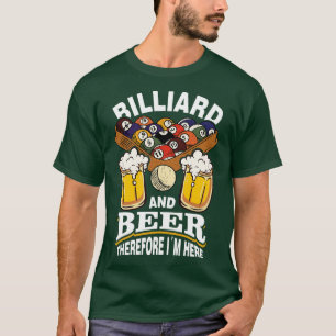T-shirt Bière Alcool Billiard Pool