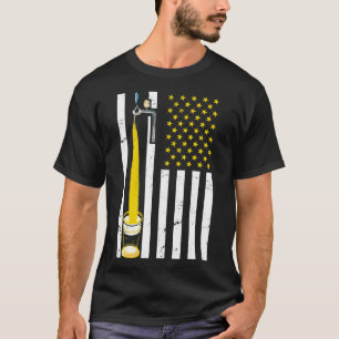 T-shirt Bière américaine brassant la bière US Drapeau