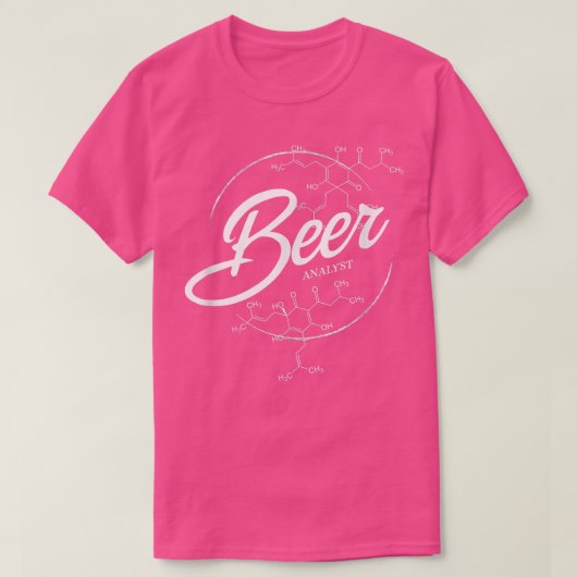 T-shirt bière amusant analyste (Design devant)