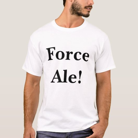 T-shirt Bière anglaise de force ! (Devant)