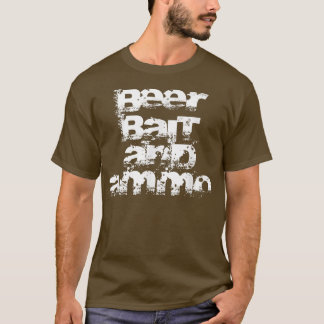 T-shirt Bière, appât et munitions