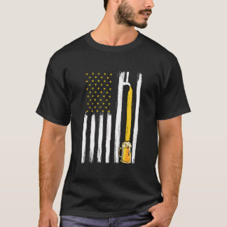 T-shirt Bière artisanale Drapeau américain Usa 4 juillet B