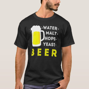 T-shirt Bière Artisanale Et Brassage À La Maison Ou Malt D