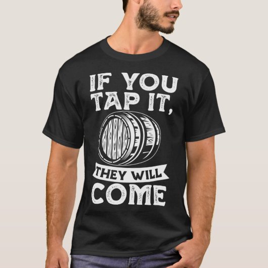 T-shirt Bière artisanale Homebrew Si Vous La Touchez Ils V (Devant)