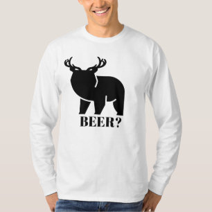 T-shirt BIÈRE ? Bear Deer Funny Sarcastique nouveauté