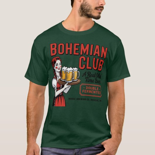 T-shirt Bière Bohemian Club - Roscoe, PA-Photoroom (Devant)