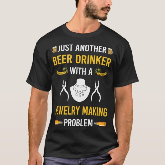 T-shirt Bière Boire Bijouterie Bijouterie Bijouterie Joail (Devant)