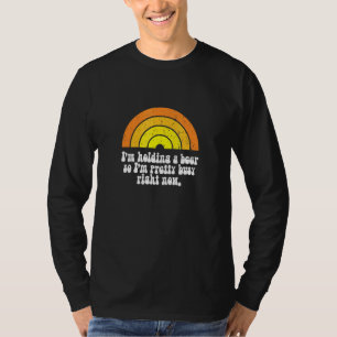 T-shirt Bière Boire Busy Sarcastique Retro Rainbow Lazy