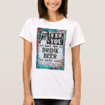 T-shirt Bière Boire - Drôle Annonce Vintage<br><div class="desc">Un faux vintage journal victorien fantaisiste pour "Apprendre à boire de la bière".</div>