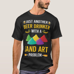 T-shirt Bière Boisson Sand Art
