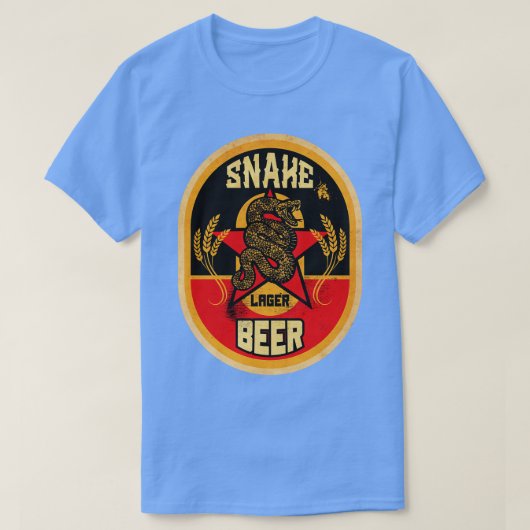 T-shirt Bière brassée de serpent (Design devant)