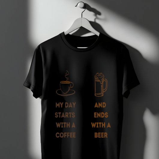 T-shirt Bière café