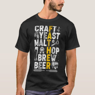 T-shirt Bière d'artisanat papa brasse Fête des pères