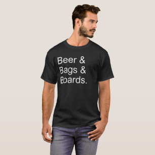 T-shirt Bière de Cornhole et sacs et conseils