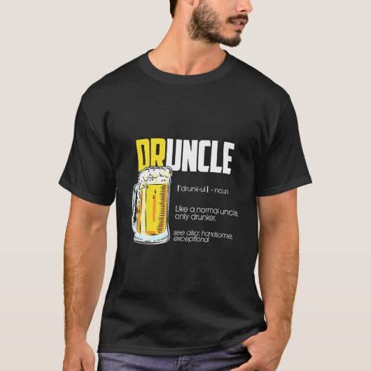 T-shirt Bière de définition de l'oncle (Devant)