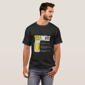 T-shirt Bière de définition de l'oncle (Devant entier)