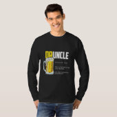 T-shirt Bière de définition de l'oncle (Devant entier)